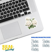 White Roses Sticker | Rose Sticker | Flower Stickers