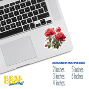 Red Roses Sticker | Rose Sticker | Flower Stickers