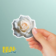 White Rose Sticker | One Rose Sticker | Flower Stickers