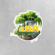 Angel Numbers Sticker - 888 Aura Sticker - Spiritual Decor - Numerology Gift