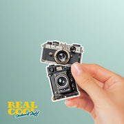 Vintage Camera Sticker - Camera Sticker - Junk Journal Stickers - Two Pack
