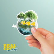 Angel Numbers Sticker - 444 Aura Sticker - Spiritual Decor - Numerology Gift