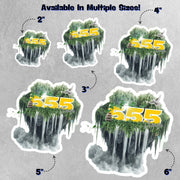 Angel Numbers Sticker - 555 Aura Sticker - Spiritual Decor - Numerology Gift