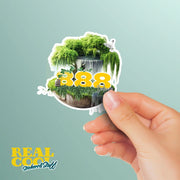 Angel Numbers Sticker - 888 Aura Sticker - Spiritual Decor - Numerology Gift