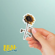 Dry Sun Flower Sticker - Single Dry Sun Flower Sticker - Flower Sticker