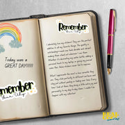 Remember Your Why Sticker | Motivational Vinyl Decal for Inspiration & Positivity