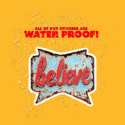 Vintage Believe Sign Sticker | Motivational Wall Art Decal | Inspiring Quotes for Home Decor & Self-Confidence