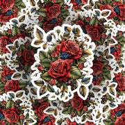 Roses Sticker | Floral Stickers for Craft Projects, Scrapbooking & Journals, Cute Rose Decals, Garden Party Decor