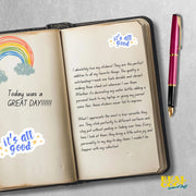 It's All Good Sticker | Positive Vibes Vinyl Decal | Motivational Stickers for Laptop, Water Bottle & Journal