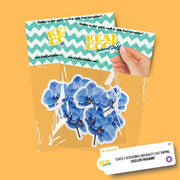 Orchid Flower Sticker | Blue Orchid Decal for Laptops, Water Bottles & Journals - Unique Floral Design