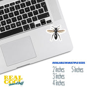 Black Wasp Sticker | Wasp Sticker | Wasp Decal | Insect Sticker