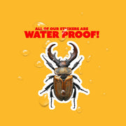 Stag Beetle Sticker - Beetle Decal - Unique Insect Art for Journals, Laptops & Decals - Nature Lover Gift, Waterproof, Durable Design