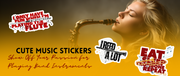 Cute-Music-Stickers-Show-Off-Your-Passion-for-Playing-Band-Instruments My Store