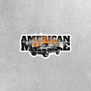 American Muscle Car Sticker