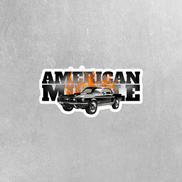 American Muscle Car Sticker