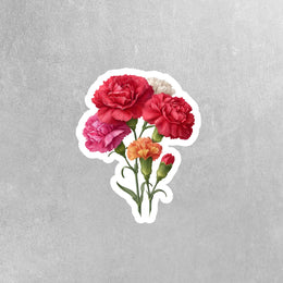 Bouquet of Carnations Sticker My Store