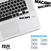 Macaw Sticker - Macaws Decal - Macaws > People