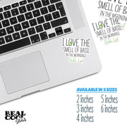 Gardening Sticker, Basil Sticker, Water Bottle Stickers, Laptop Stickers