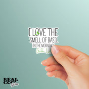 Gardening Sticker, Basil Sticker, Water Bottle Stickers, Laptop Stickers