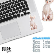Sphynx Cat Sticker | Cat Sticker | Cat Decal | Hairless Cat Stickers
