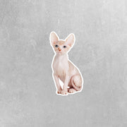Sphynx Cat Sticker | Cat Sticker | Cat Decal | Hairless Cat Stickers