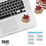 Chessecake Sticker - Dessert Stickers - I Eat Cheesecake For Medicinal Purposes