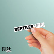 Reptile Sticker - Lizards Decal - Reptiles > People - Reptiles Over People Sticker