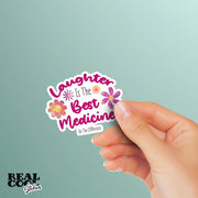 Laughter Is The Best Medicine Sticker - Motivational Decal - Happiness Sticker