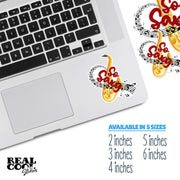 So Saxy Sticker - Saxophone Decal - Saxophone Stickers