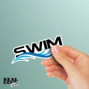Swim Sticker - Swimming Stickers - Swimmer Stickers - Swim Laptop Sticker - Swim Team Decals