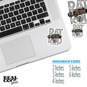 Rat Rod Sticker - Chevy Rat Rod Pick-Up Decal - Classic Car Stickers