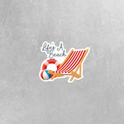 Life's A Beach Sticker - Beach Sticker - Beach Decals