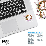 Peace Sticker | Floral Peace Sticker | Peace Sign Sticker | Hippie Decal