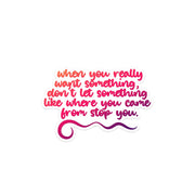 Motivational Sticker, Go For It Stickers, Inspirational Stickers