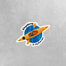 Kayaking Sticker | Kayaking Is My Therapy Sticker | Kayak Decals | Kayak Stickers