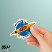 Kayaking Sticker | Kayaking Is My Therapy Sticker | Kayak Decals | Kayak Stickers