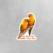 Sun Conure Sticker, Conure Sticker, Parrot Stickers, Sun Conures Decal