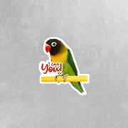 Love Bird Sticker | I Love You Bird | Parrot Stickers