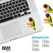 Love Bird Sticker | I Love You Bird | Parrot Stickers