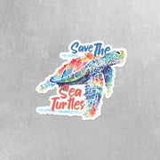 Sea Turtle Sticker | Save The Sea Turtles Sticker | Sea Turtle Decal