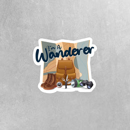 Hiking Sticker | I'm A Wanderer Sticker | Camping Sticker
