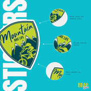 Mountain Bike Life Sticker - Mountain Bike Decal - Mountain Bike Like Stickers