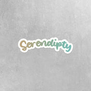 Serendipity Sticker, Serendipity Decal, Water Bottle Sticker
