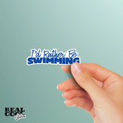 Swim Sticker | Swimming Stickers | I'd Rather Be Swimming Sticker