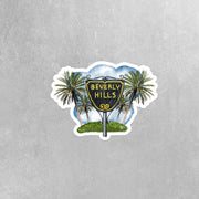 Beverly Hills Stickers, Travel Sticker, Beverly Hills California Sticker