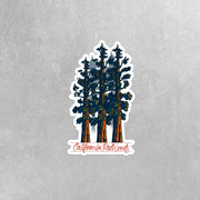California Redwoods Sticker - Travel Stickers - California Sticker