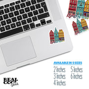 Amsterdam Sticker | Amsterdam Buildings Sticker | The Netherlands Sticker | Holland Decal