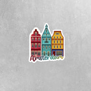 Amsterdam Sticker | Amsterdam Buildings Sticker | The Netherlands Sticker | Holland Decal