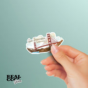 San Francisco Sticker, Golden Gate Bridge Sticker, California Stickers, San Francisco Decal