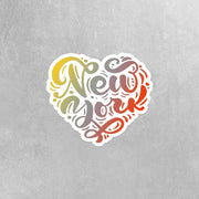 I Love New York Sticker | New York New York Sticker | Heart New York Sticker